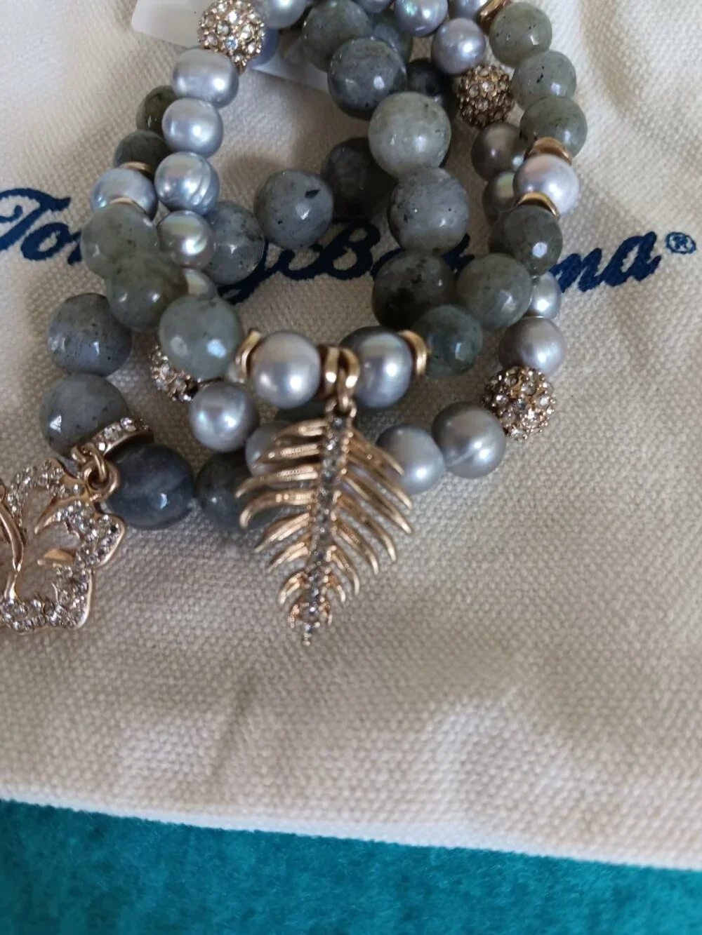 Tommy Bahama triple strand stretch bracelet